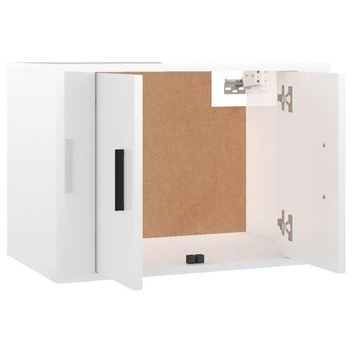 Væghængte tv-skabe 3 stk. 57x34,5x40 cm hvid højglans