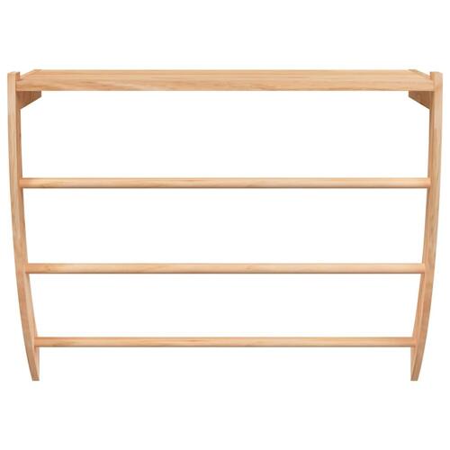 Håndklædeholder 60x25,5x49 cm massivt valnøddetræ