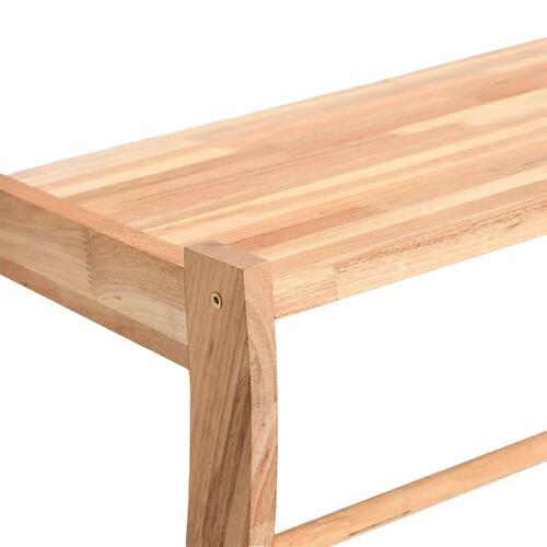 Håndklædeholder 60x25,5x49 cm massivt valnøddetræ