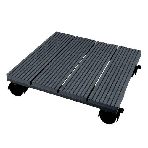 plantevogn 30x30 cm firkantet WPC antracitgrå