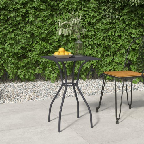 Havebord 50 × 50 × 72 cm - stål og mesh, antracitgrå