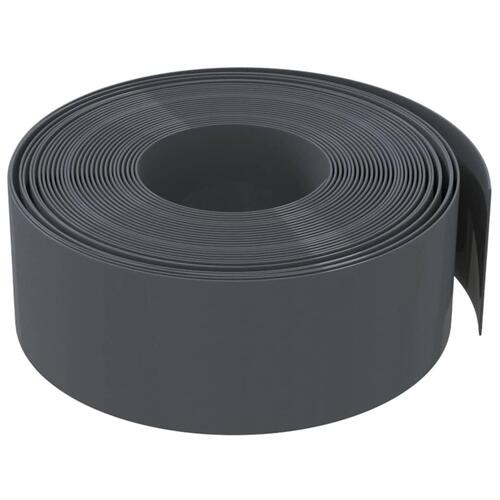Græskant 10 m 20 cm polyethylen grå