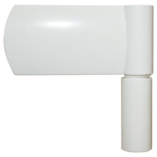 Hoveddør 100x210 cm aluminium og PVC hvid