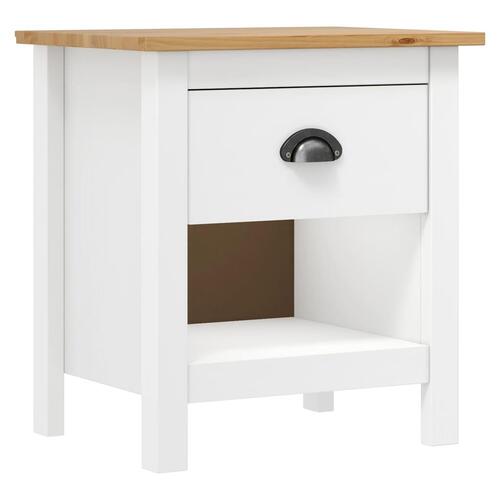 Sengeborde Hill 2 stk. 46x35x49,5 cm massivt fyrretræ