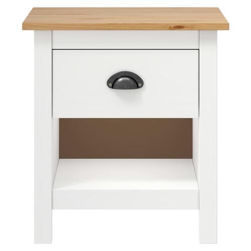 Sengeborde Hill 2 stk. 46x35x49,5 cm massivt fyrretræ