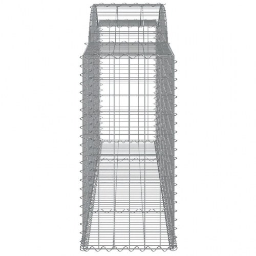 Buet gabionkurv 300 × 50 × 100/120 cm - galvaniseret jern