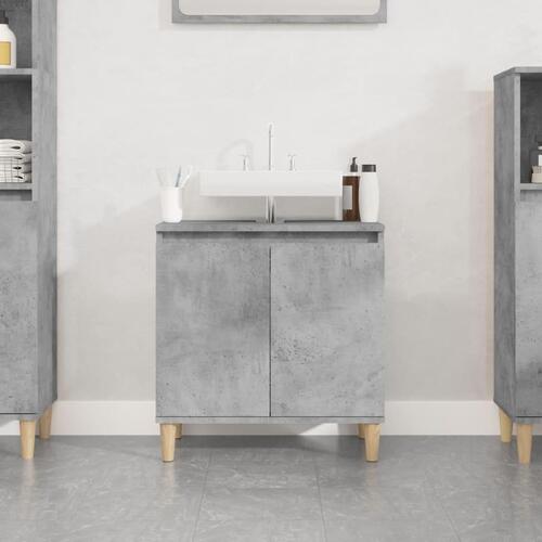 Underskab til håndvask 58x33x60 cm konstrueret træ betongrå