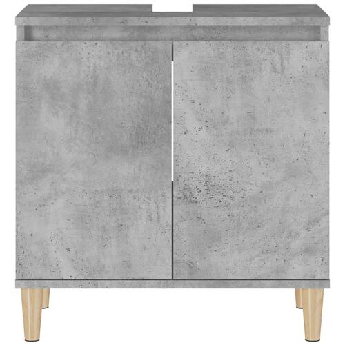 Underskab til håndvask 58x33x60 cm konstrueret træ betongrå