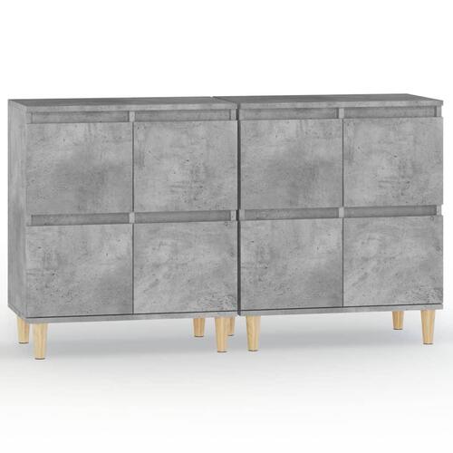 Skænke 2 stk. 60x35x70 cm konstrueret træ betongrå