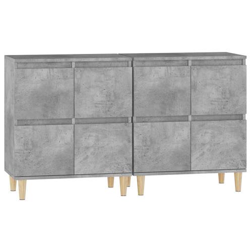 Skænke 2 stk. 60x35x70 cm konstrueret træ betongrå