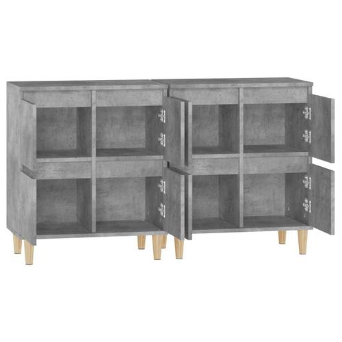 Skænke 2 stk. 60x35x70 cm konstrueret træ betongrå
