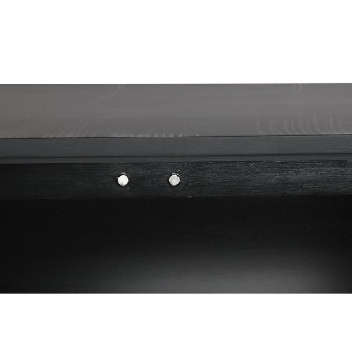 Skænk 160 × 40 × 80 cm - sort/grå/hvid, harpiks & træ/MDF