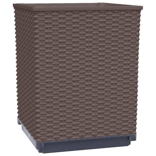 Plantekasser 2 stk. 30x30x37 cm polypropylen brun