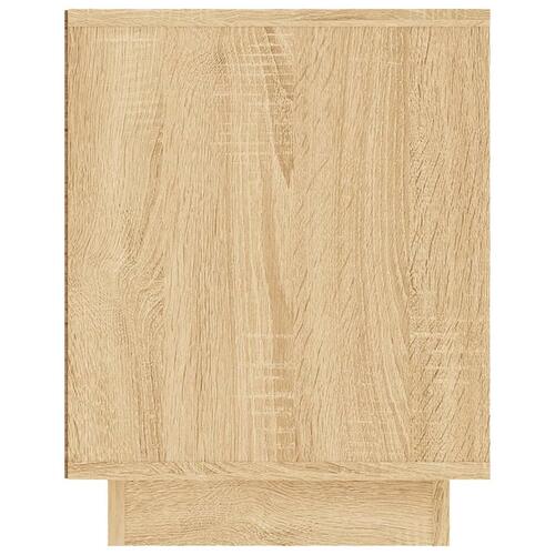Tv-bord 80x35x45 cm konstrueret træ sonoma-eg