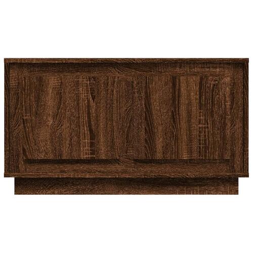 Tv-bord 80x35x45 cm konstrueret træ brun egetræsfarve