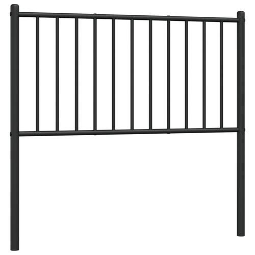 Sengegavl 90 cm metal sort