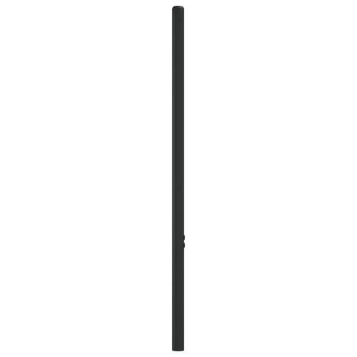 Sengegavl 90 cm metal sort