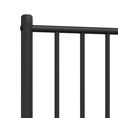 Sengegavl 90 cm metal sort