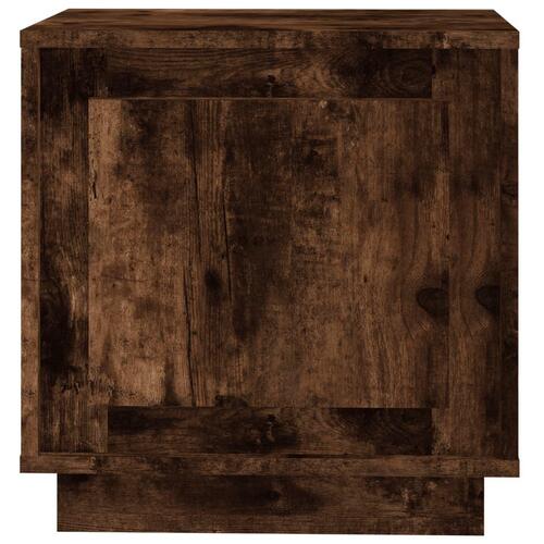 Sengebord 44x35x45 cm konstrueret træ røget egetræsfarve