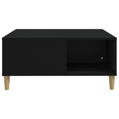 Sofabord 80x80x36,5 cm konstrueret træ sort