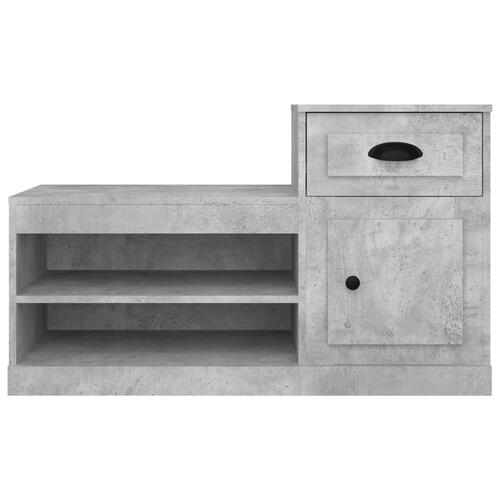 Skoreol 100x42x60 cm konstrueret træ betongrå