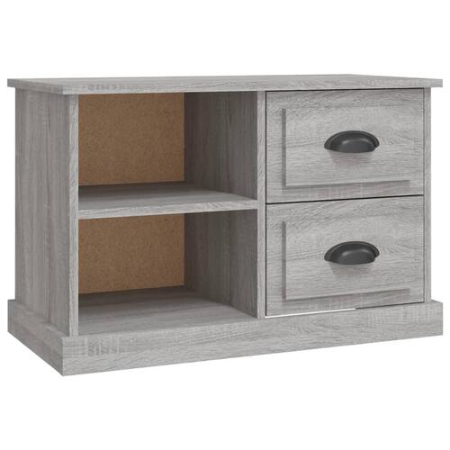 Tv-bord 73x35,5x47,5 cm konstrueret træ grå sonoma-eg