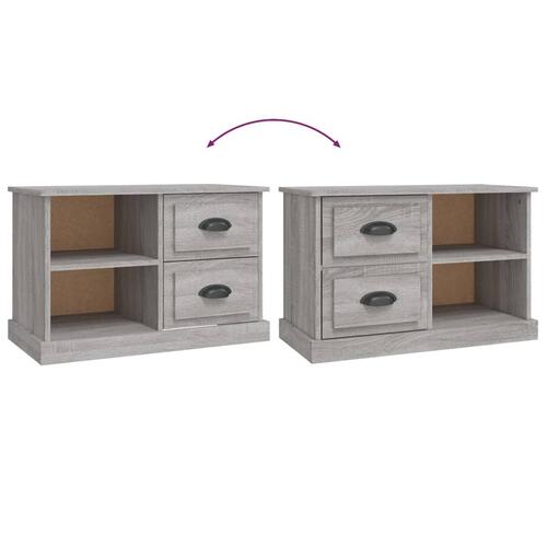 Tv-bord 73x35,5x47,5 cm konstrueret træ grå sonoma-eg