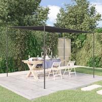 Pavillon 3x3 m 180 g/m² stof og stål antracitgrå