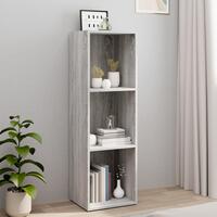 Bogreol/tv-bord 36x30x114 cm konstrueret træ grå sonoma-eg