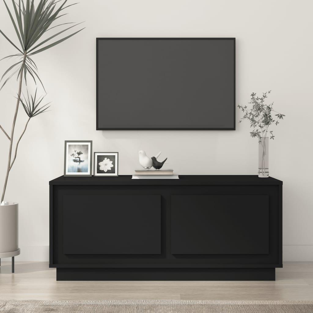 Sofabord 102x50x44 cm konstrueret træ sort