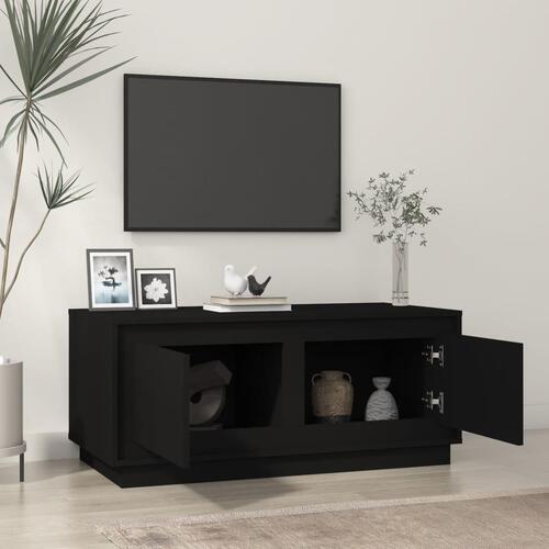 Sofabord 102x50x44 cm konstrueret træ sort