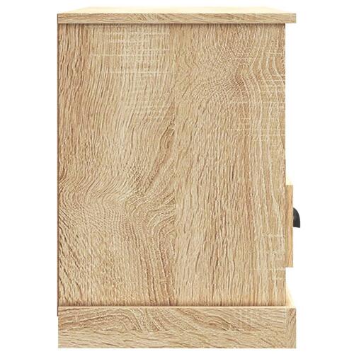 Tv-bord 80x35x50 cm konstrueret træ sonoma-eg