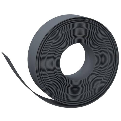 Græskant 10 m 15 cm polyethylen grå