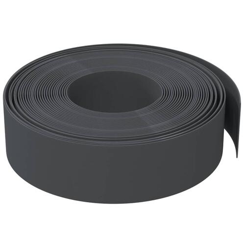 Græskant 10 m 15 cm polyethylen grå