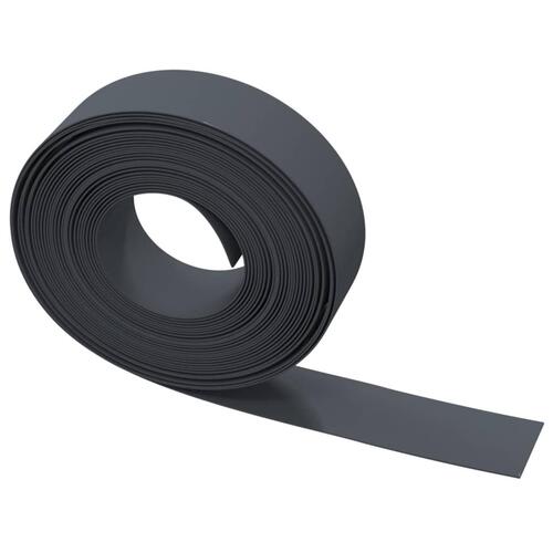 Græskant 10 m 15 cm polyethylen grå