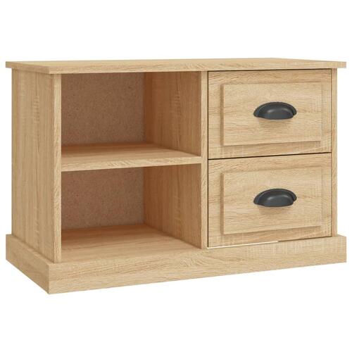 Tv-bord 73x35,5x47,5 cm konstrueret træ sonoma-eg