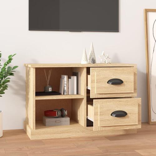Tv-bord 73x35,5x47,5 cm konstrueret træ sonoma-eg