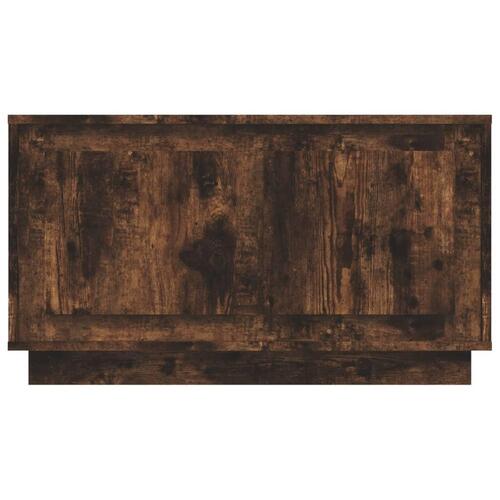 Tv-bord 80x35x45 cm konstrueret træ røget egetræsfarve
