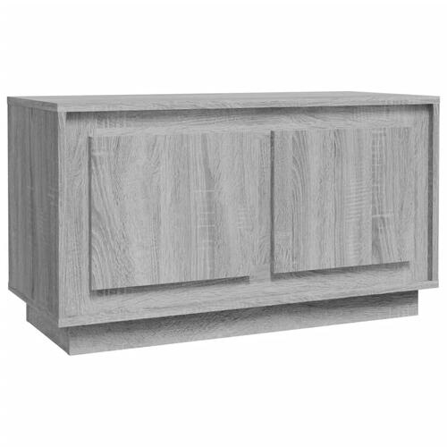 Tv-bord 80x35x45 cm konstrueret træ grå sonoma-eg