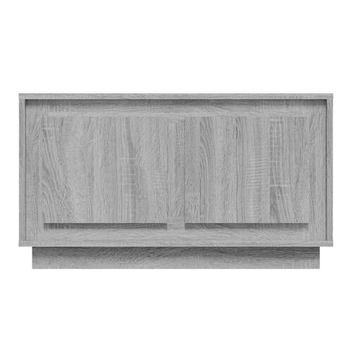 Tv-bord 80x35x45 cm konstrueret træ grå sonoma-eg