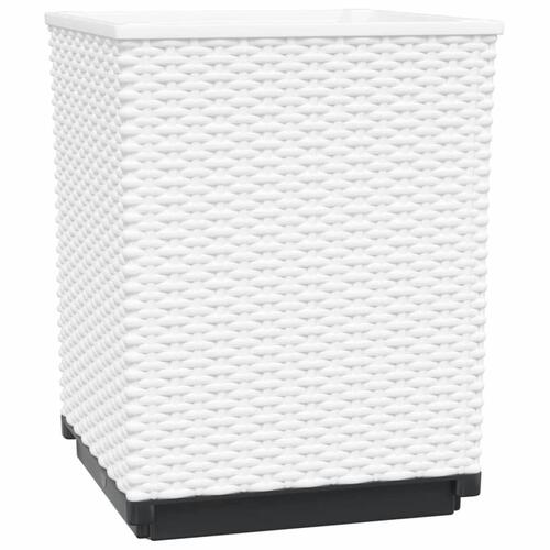 Plantekasser 4 stk. 30x30x37 cm polypropylen hvid