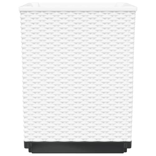 Plantekasser 4 stk. 30x30x37 cm polypropylen hvid