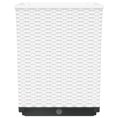 Plantekasser 4 stk. 30x30x37 cm polypropylen hvid