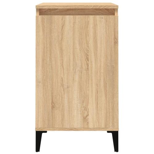 Sengeborde 2 stk. 40x35x70 cm konstrueret træ sonoma-eg
