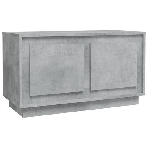Tv-bord 80x35x45 cm konstrueret træ betongrå