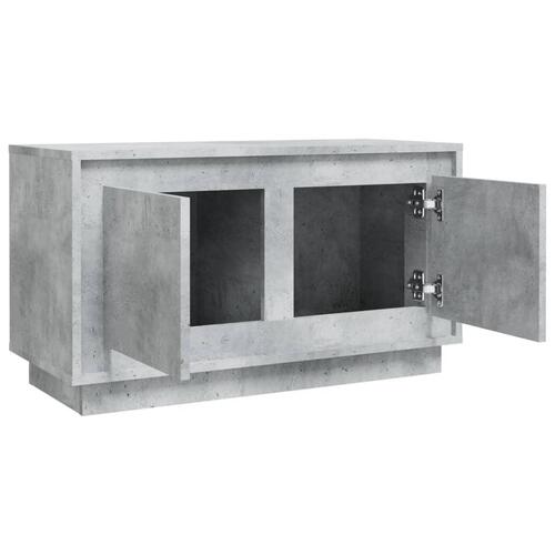 Tv-bord 80x35x45 cm konstrueret træ betongrå