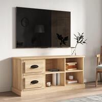 Tv-bord 102x35,5x47,5 cm konstrueret træ sonoma-eg