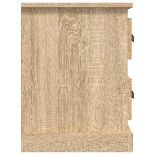Tv-bord 102x35,5x47,5 cm konstrueret træ sonoma-eg
