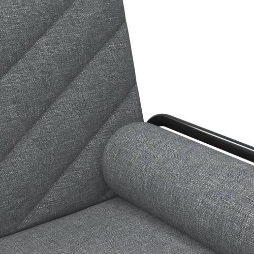Sovesofa med armlæn stof mørkegrå