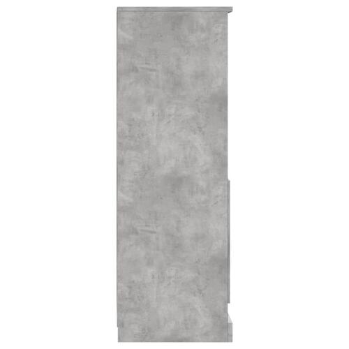 Skab 36x35,5x103,5 cm konstrueret træ betongrå